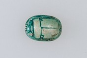 Scarab Inscribed With the Throne Name of Thutmose IV, Steatite (glazed)